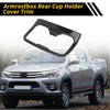 Toyota Tacoma Carbon Fiber Armrest Rear Cup Holder Cover (2016-2023)