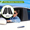 BMW 7-Series Black 6x Door Pillar Window Trim (2017-2022)