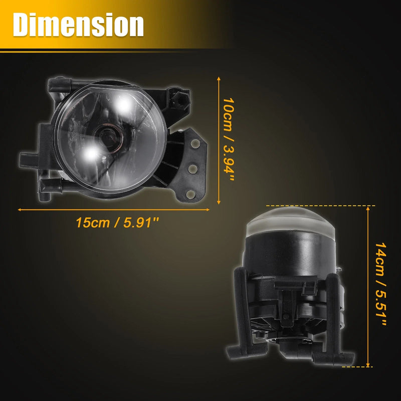 BMW 525i 530i 1 x Pair Driving Fog Lights with Bulbs (2004 - 2007)