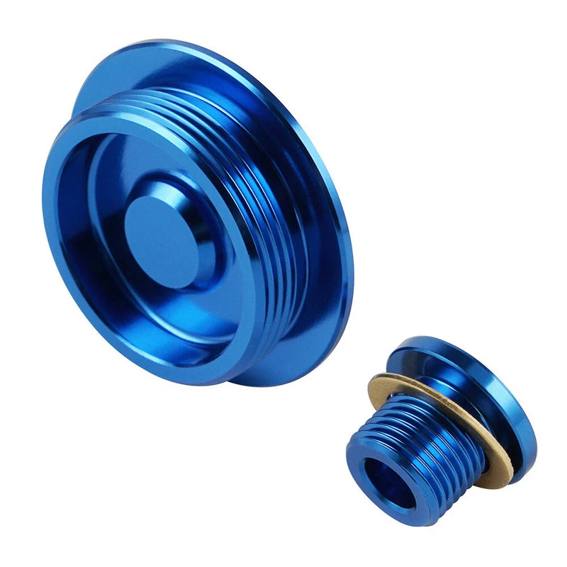 Suzuki DR-Z 400E 400S 400SM (2000-2024) Blue CNC Timing Plugs Screws