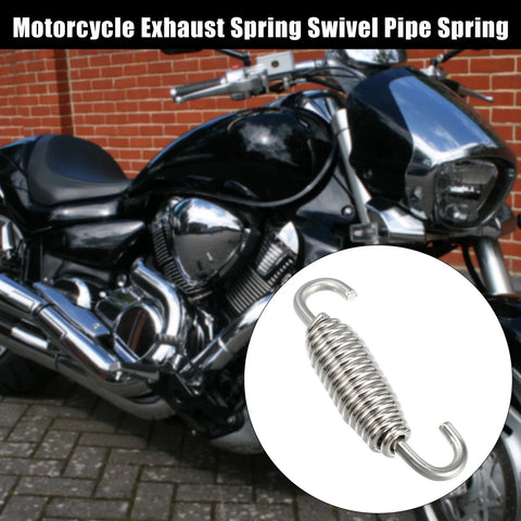 Motorcycle 2 x Universal Exhaust Pipe Spring 55mm 2.17"