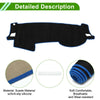 Subaru Outback (2005-2009) Sun Protector Black Blue Dashboard Cover Mat