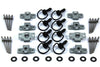Yamaha Honda 8x Schwarz D-Ring Dzus Verschluss Motorrad Verkleidung Set