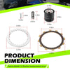 Yamaha YZF-R6S Clutch Friction/Steel Plates Kit w/ Gasket (2006–2009)