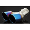 Toyota CH-R 2016-2018 Blue Stainless Rear Exhaust Muffl Tipe End Pip Fit