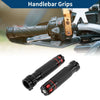 23 x 23 mm Motorcycle Hand Grips Cover Aluminum Alloy Handlebar Grips Black Red
