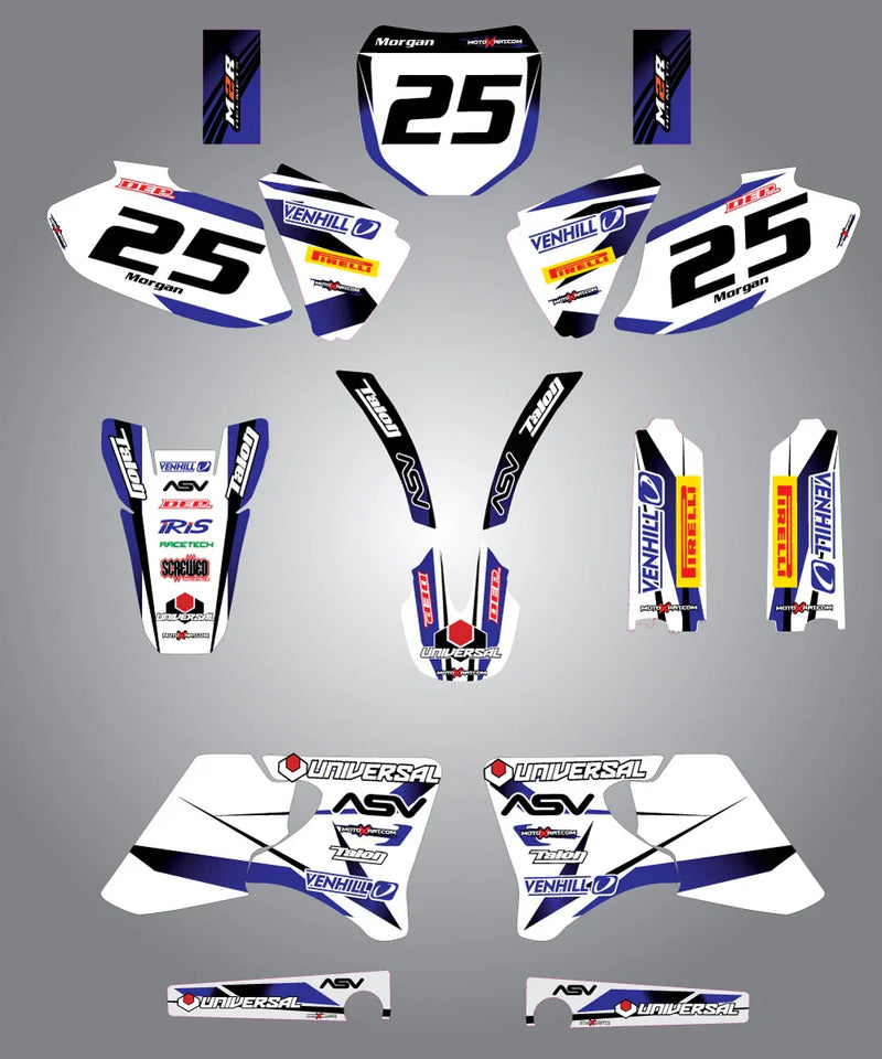 Yamaha YZF 400 1998-2002 Storm Stickers Full Custom Graphics