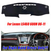 Lexus LS460 600H RHD Black Dash Mat Dashboard Cover Cape (2006-2011)