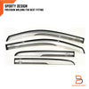 Isuzu D-Max Silver Visor Rain Shield Wind Deflector (2012-2019)