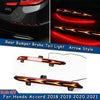 Honda Accord 2 x Rear Bumper Brake Tail Lights Red/Amber (2018-2021)