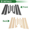 Ford Fiesta (2011-2015) Black Carbon Fiber 10 Pcs Door Pillar Window Trim