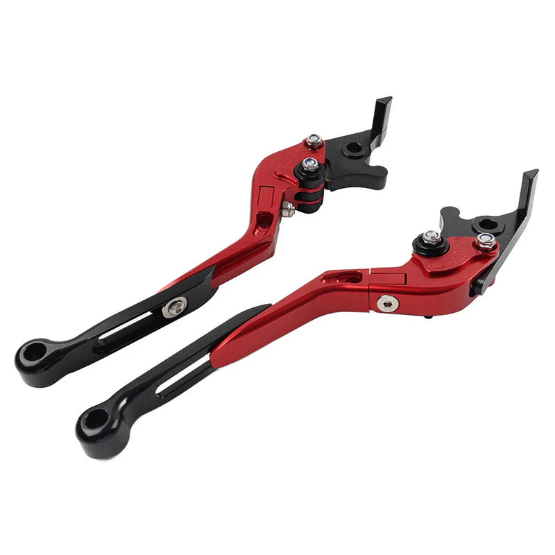 Kawasaki ZX1400 ZX14R ZZR1400 Red Extendable Brake Clutch Levers (06-17)