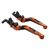 Suzuki GSXS125 GSXR150 CNC Orange Extendable Brake Clutch Levers (2017-2019)