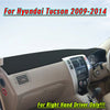 Hyundai Tucson RHD Leather Dashboard Dash Cover Protector Mat (2009–2014)