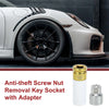 Porsche Cayenne Set of 2 Wheel Lock Lug Nuts with Anti-theft Key