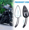 Harley Sportster XL883 1200 Skull Teardrop Rearview Mirrors