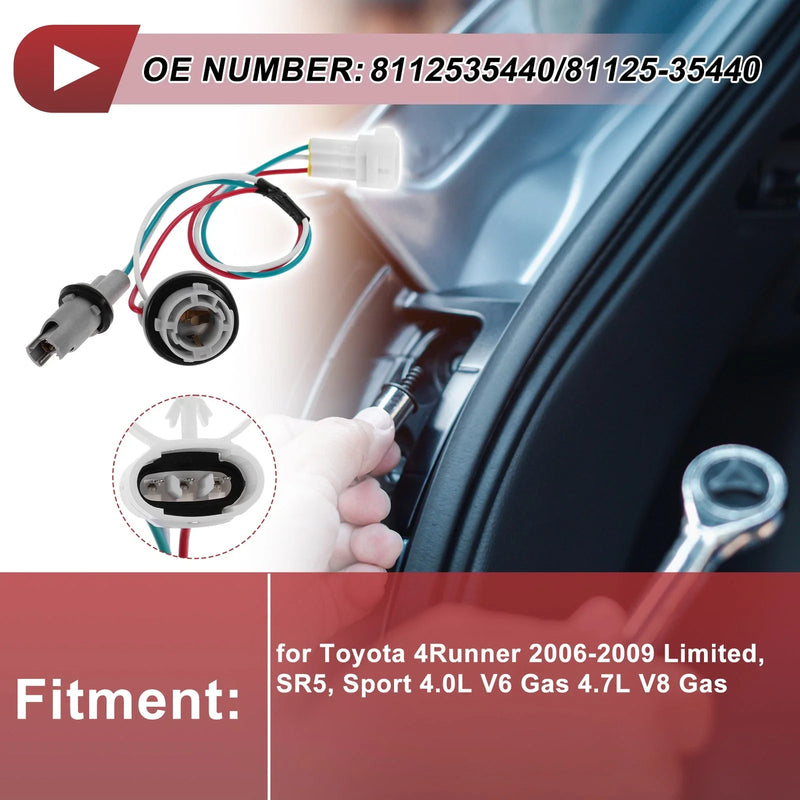 Toyota 4Runner Headlight Socket Wiring (2006–2009)