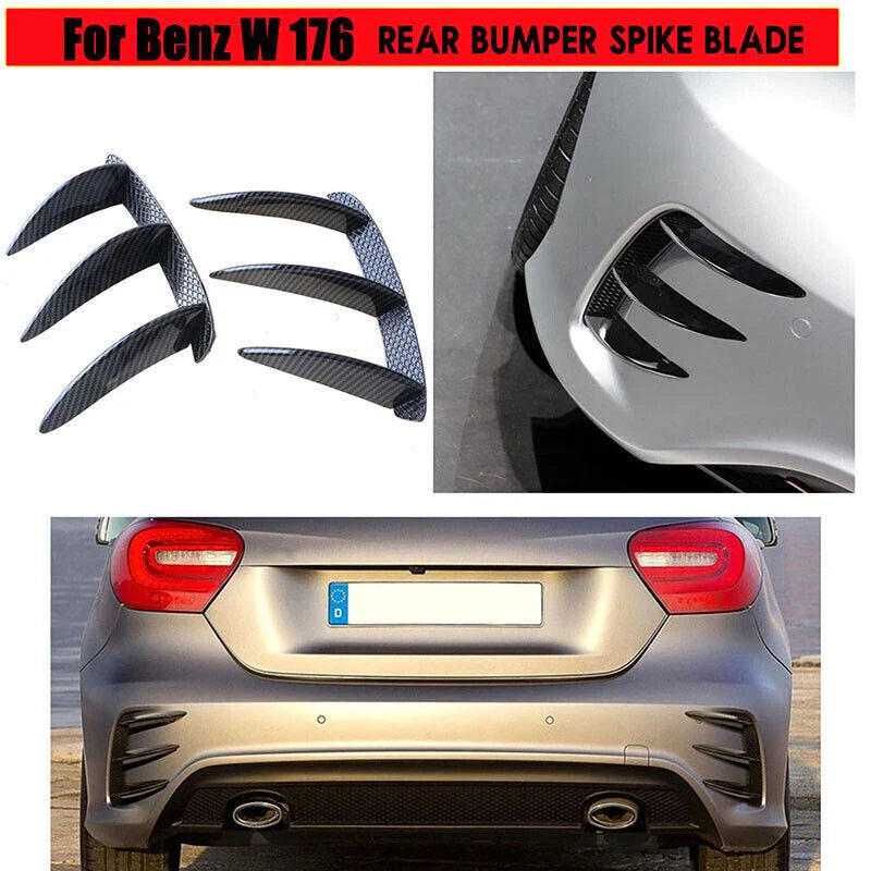 Mercedes Benz A45 W176 Carbon Rear Bumper Vent Canard Spoiler (2013-2018)