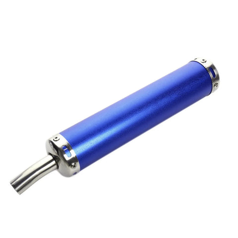 Motorcycle Exhaust Muffler 1.02" Dia Round Bend Outlet 11" Long