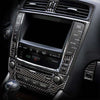 Carbon Fiber Car Stereo Multimedia Screen Cover Trim Fits Lexus IS 2006-2012