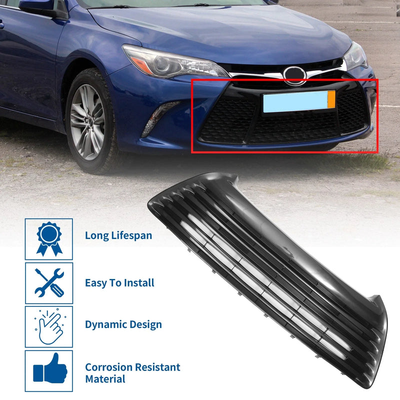 Toyota Camry Black Front Hood Bumper Grille (2015)