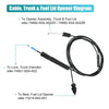Honda Civic Trunk Lid Fuel Door Release Cable (2001-2005)