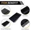 Chevy Silverado GMC Sierra Black Blue Full Center Console Organizer Tray