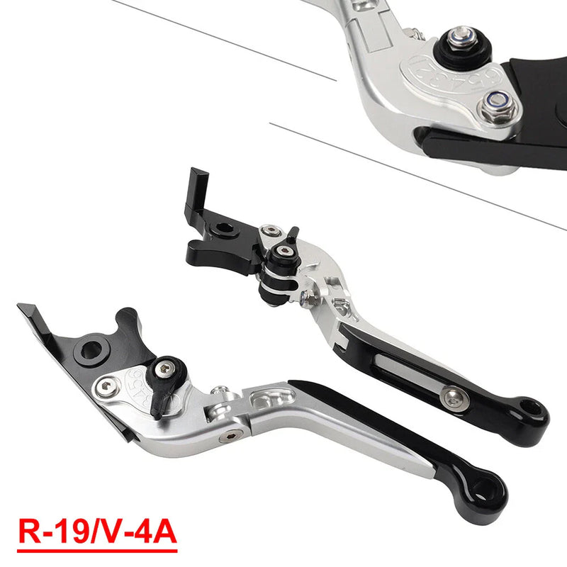 Yamaha YZF R1 (2009-2014) Silver CNC Extendable Brake Clutch Levers