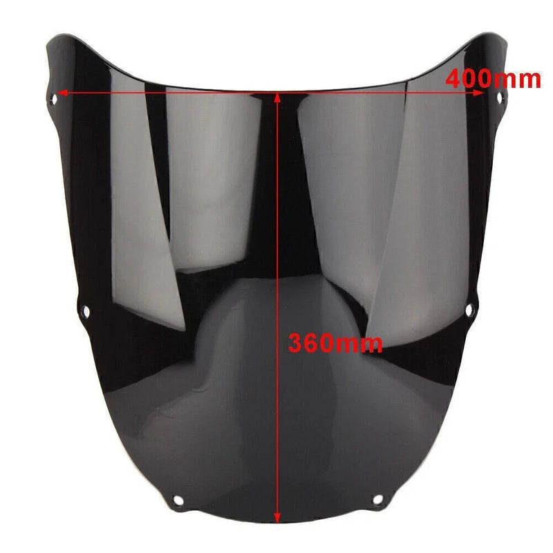 Kawasaki ZX6R 1998-1999 White Windproof Screen Front Windshield