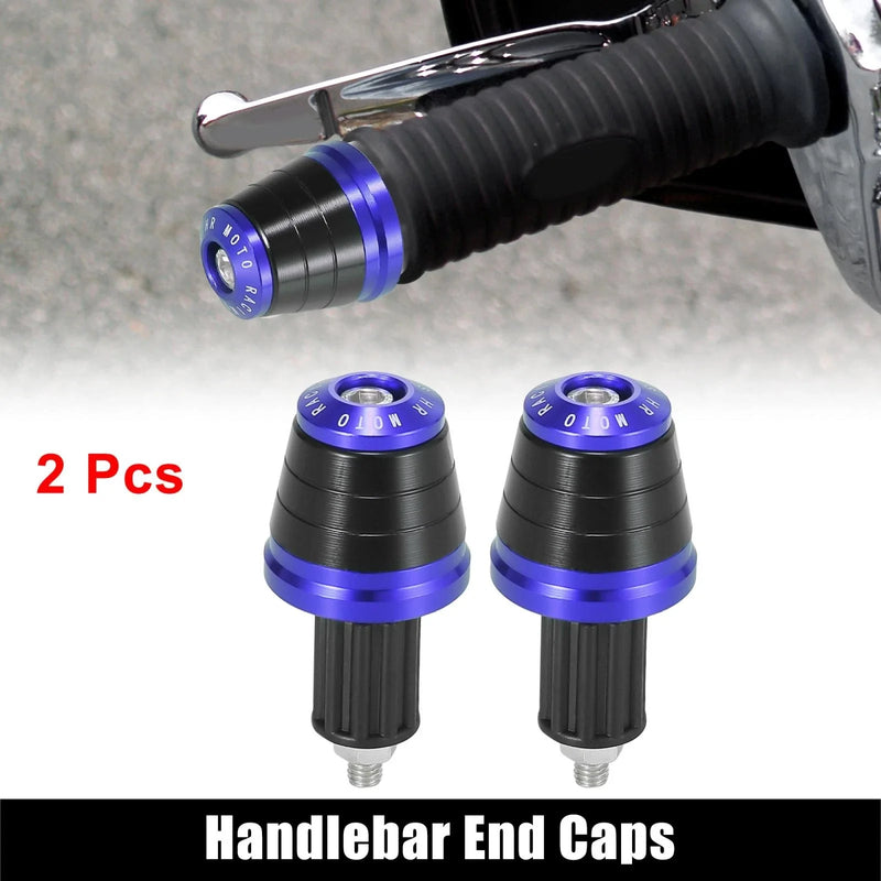 Motorcycle 2 x Hand Grips End Caps Plug Bar
