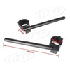 Aluminum Fork Tube - Black Silver 46MM Clip-On Handlebar Replacement