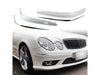 MB W211 Front Bumper Molding Stripe + Chrome Trim (2003-2009)