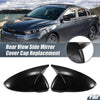 Kia Forte Cerato K3 Rearview Mirror Cover Overlay Gloss Black (19-24)