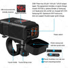 Dual USB Motorcycle Fast Charger Socket w/ LED Voltmeter Display