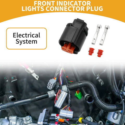Kawasaki 2 Pin Front Indicator Lights / 1 Set / Connector Plug