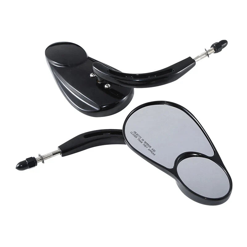 Harley Electra Road Glide Heritage Softail Fatboy Rearview Mirrors Black