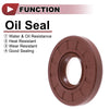 2 x Oil Seal Rotary Shaft Seal FKM Rubber 20x45x7mm Brown