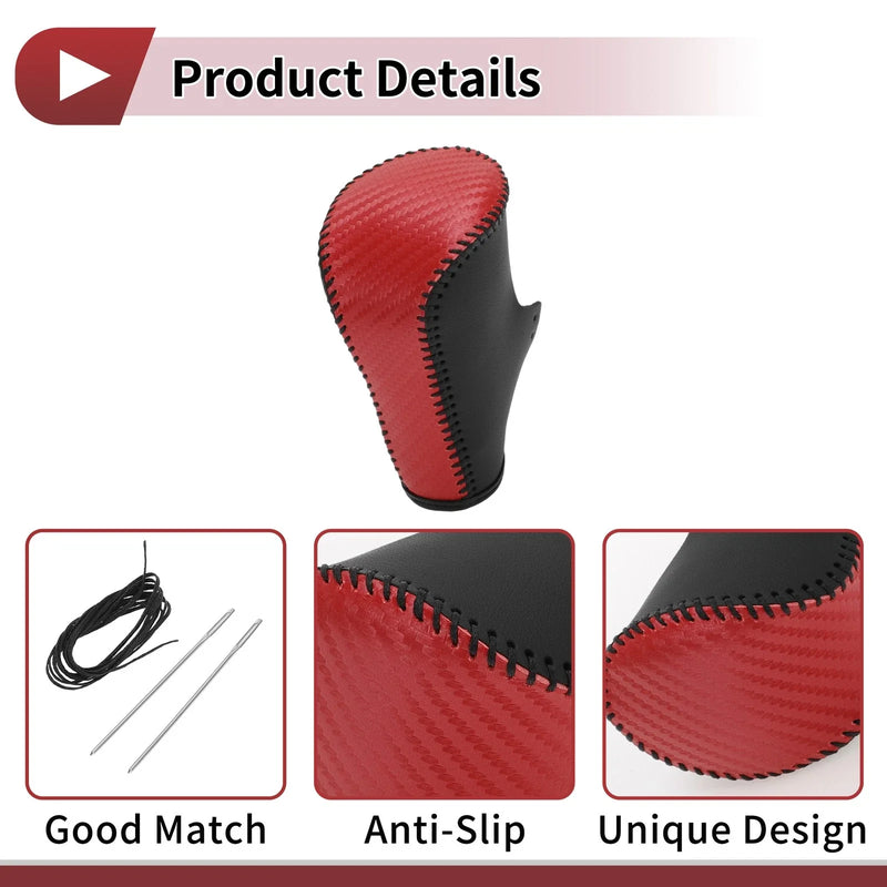 Honda Accord Red Carbon Fiber Gear Shift Knob Cover (2008-2012)