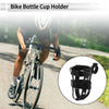 Motorcycle Bicycle Black PU Aluminum Alloy Cup Holder Universal