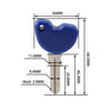 Vespa Piaggio 3VTE Fly 125 200 GTS250 300 Red Uncut Blade Blank Key