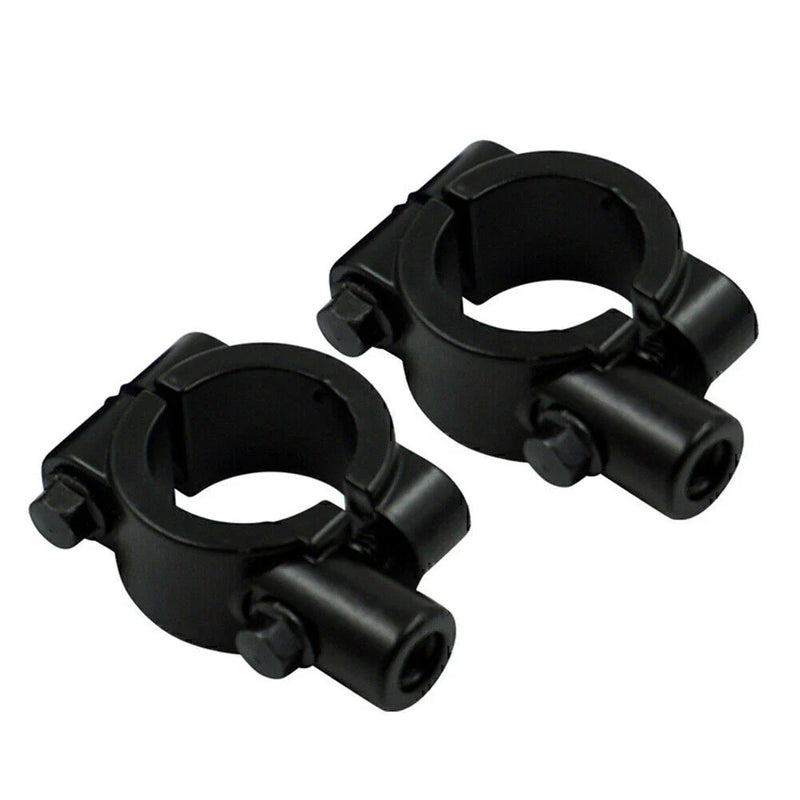25MM M10 Black Motorcycle Handlebar Mirror Mount Clamp Adaptor