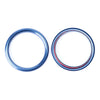 Audi A3 4 x Air Vent Outlet Ring Cover Trim Blue (2012-2019)