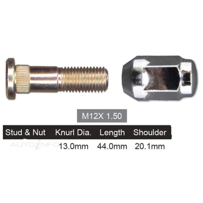 Ford Ranger PJ PK PX Rear Wheel Stud & Nut (2007 - 2021)