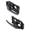 Hyundai Elantra (2001-2006) Black Rear Left & Right Inner Door Handle Set of 2