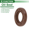 Oil Seal FKM Rubber 25x45x7mm High Pressure Brown 5 Pcs