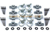 Dzus 8 x D-Ring Strap Handle Lock Motorcycle Fairing