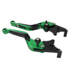 Suzuki DL1000, GSX1400 CNC Green Extendable Brake Clutch Levers (2002-2023)