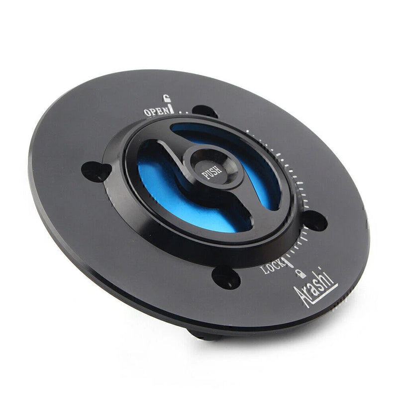 Kawasaki Ninja 400 Blue Gas Fuel Cap Cover (2018-2021)
