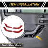 Jeep Front Rear Door Handle Panel Bezel Cover Trims (Fits All Years)