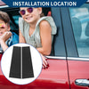 Ford Bronco Offroad (2021-2022) Black Carbon Fiber 2 x Car Pillar Window Trims